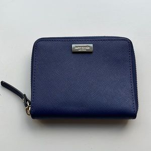 Kate spade navy blue small wallet